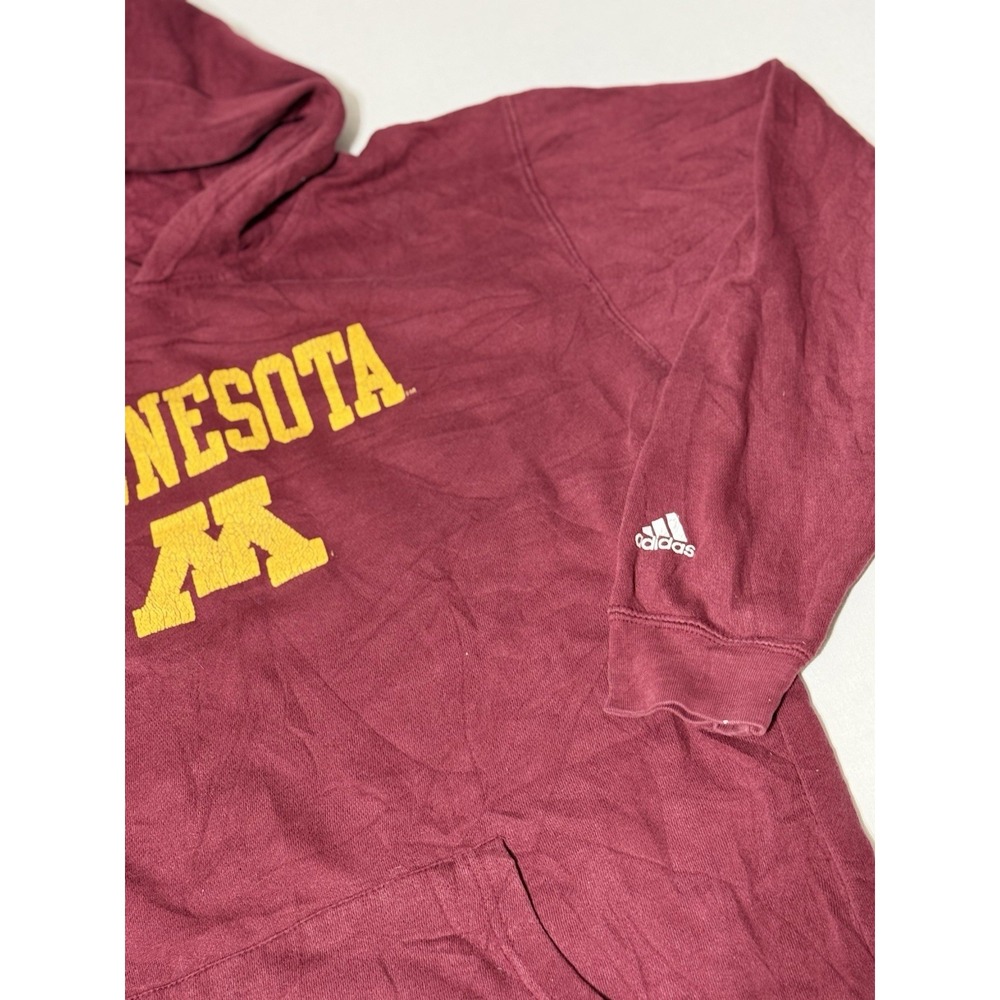 Adidas Minnesota Gophers Sweatshirt Mens Small Red Hoodie - Picture 3 of 7